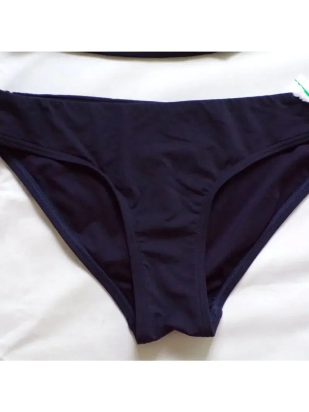 🆕SEA LEVEL Cross Front Tankini Swimsuit Navy Blue 4